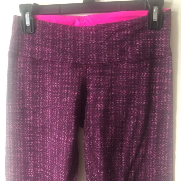 ❤️Lululemon Wunder Under Ziggy Wee Stretchy Leggings Purple Pink S - Picture 4 of 10